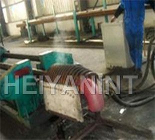 Pushing heat elbow pipe machine