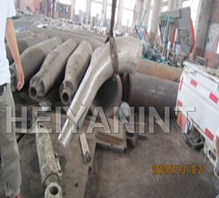 Elbow mandrel to pushing elbow