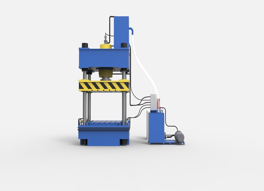 Four column elbow calibration hydraulic press