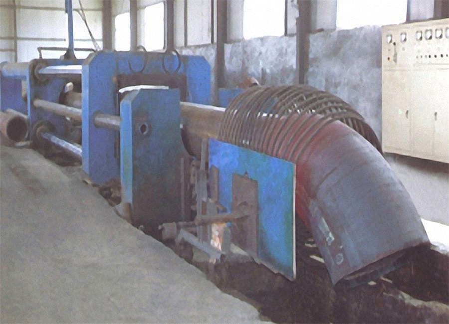 Large Dia Induction Heating Coil Elbow Machine With Automatic Feeding Device